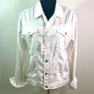 White Buttoned Jean Jacket